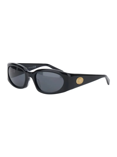 Ochelari Sunglasses 'Journey' with Rectangular Black Acetate Frame for Women
