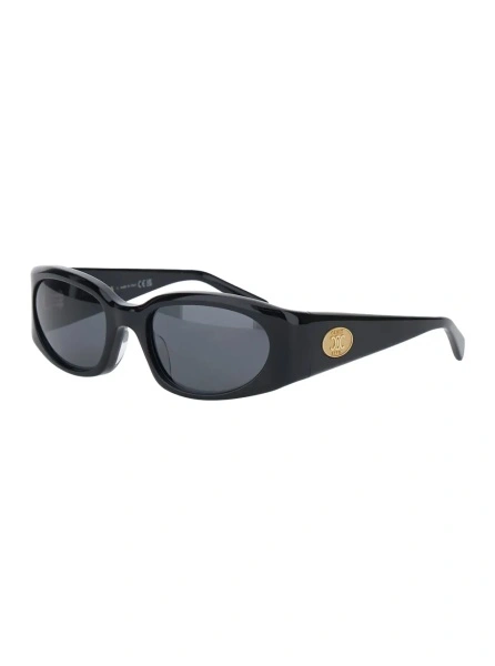 Ochelari Sunglasses 'Journey' with Rectangular Black Acetate Frame for Women