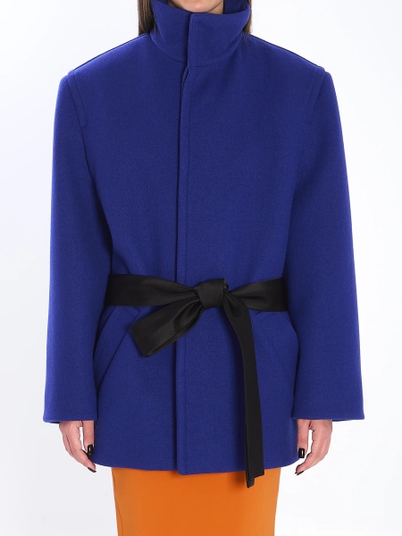 Paltoane Boxy Belted Coat In Wool