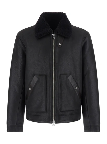 Palton Brown shearling coat NN.07 Atkinson in brown fabric for women