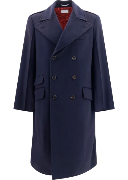 Palton Double-breasted wool Coat