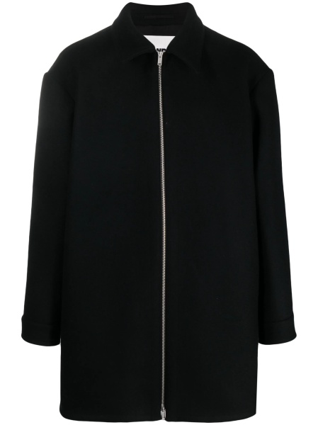 Palton Jil Sander albastru din lana