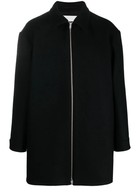 Palton Jil Sander albastru din lana