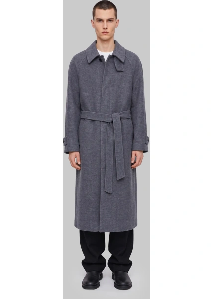 Palton Melange Cashmere Coat