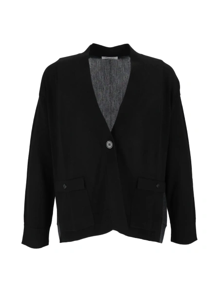 Palton ROUNDED COLOUR BLOCK JACKET W/POCKETS