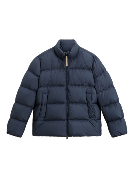Palton Woolrich albastru din polyester
