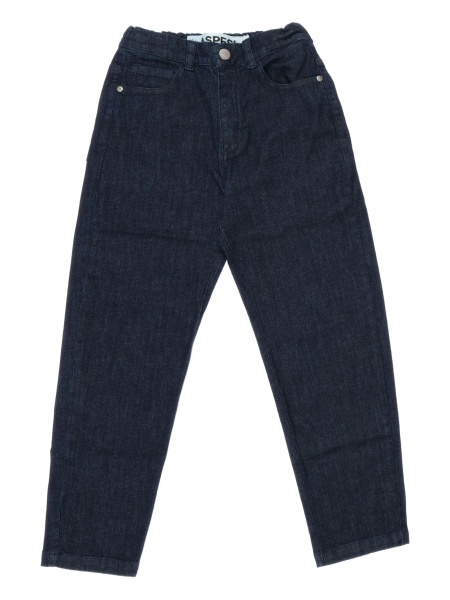 Pantaloni Aspesi albastri din bumbac si spandex/elastan