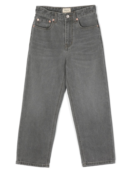 Pantaloni BELLEROSE gri din bumbac organic si polyester