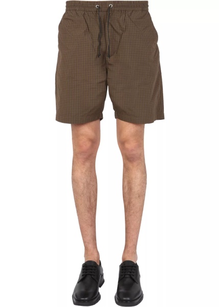 Pantaloni Bermuda With Check Pattern