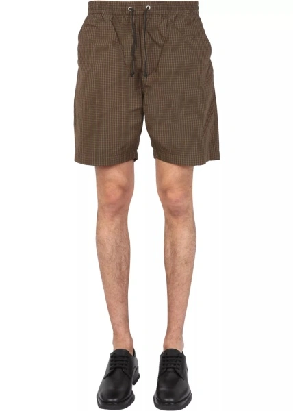 Pantaloni Bermuda With Check Pattern