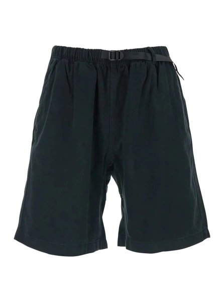 Pantaloni Black Bermuda shorts with elasticated waist in cotton man