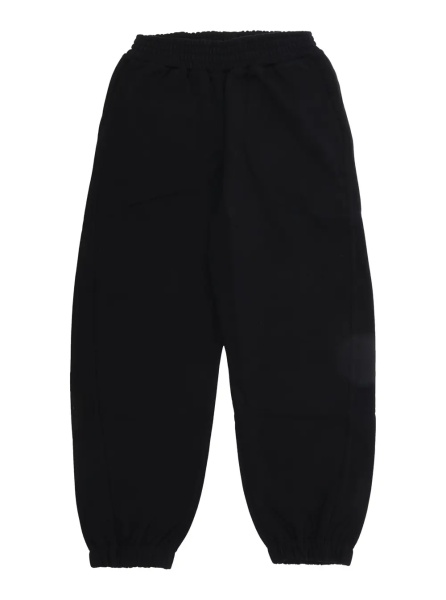 Pantaloni Black Pants with elasticated waist and logo lettering on the back in cotton Boy