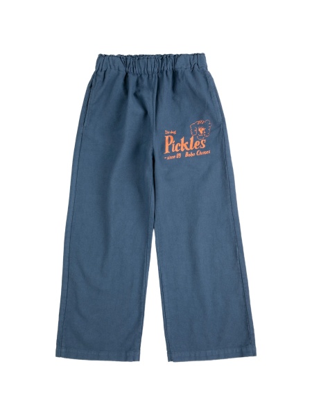 Pantaloni Bobo Choses albastri din bumbac
