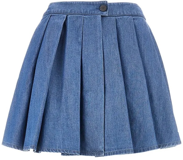 Pantaloni Check print satin skorts