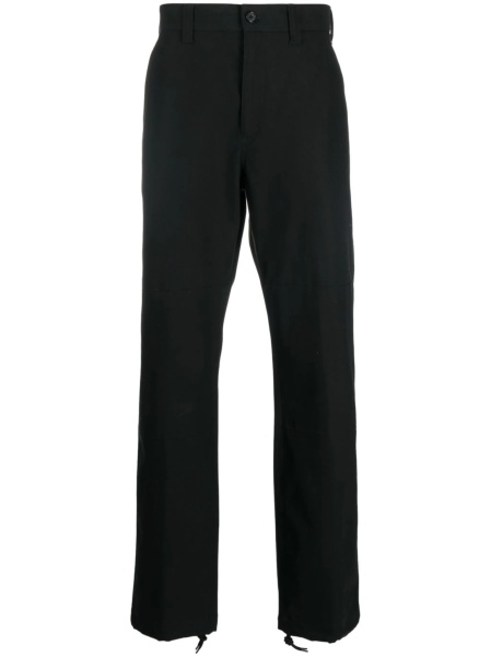Pantaloni conici Alexander McQueen negri din bumbac