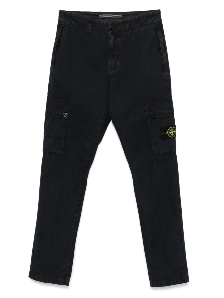 Pantaloni conici Stone Island albastri