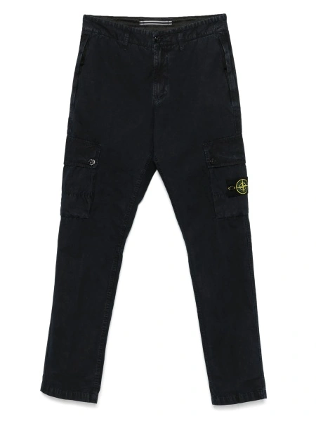 Pantaloni conici Stone Island albastri