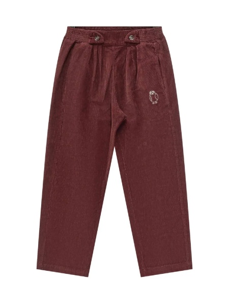 Pantaloni Curious Owl corduroy pleated pants
