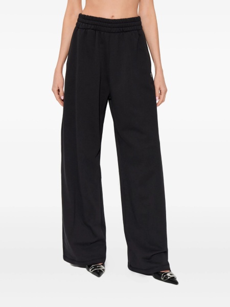 Pantaloni de trening Diesel negri din bumbac