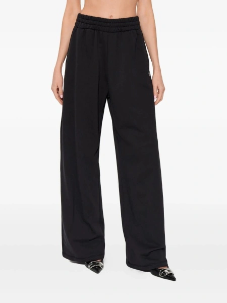 Pantaloni de trening Diesel negri din bumbac