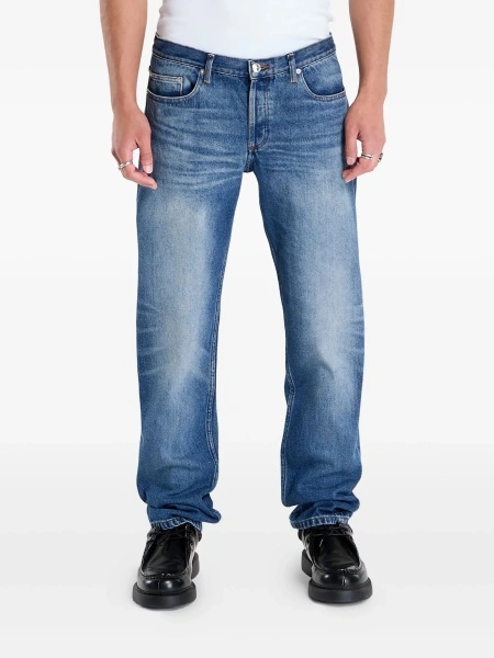 Pantaloni drepti A.P.C. albastri