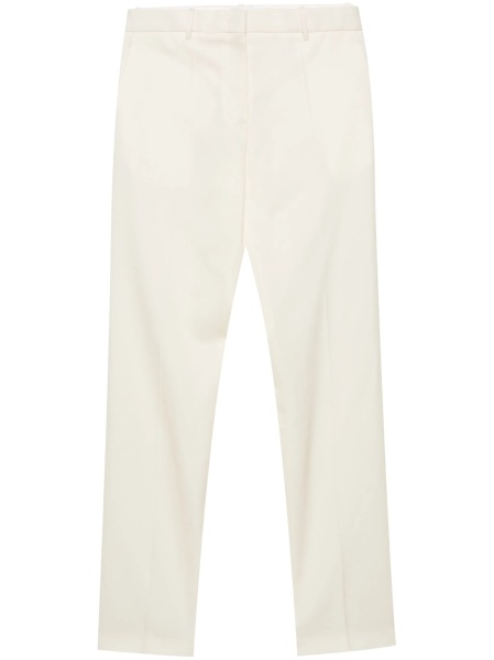 Pantaloni drepti Jil Sander neutri din lana