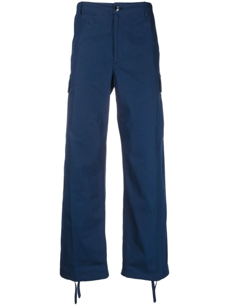 Pantaloni drepti Kenzo albastri