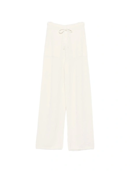Pantaloni drepti Max Mara albi