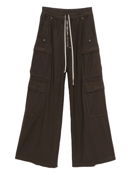 Pantaloni drepti Rick Owens verzi