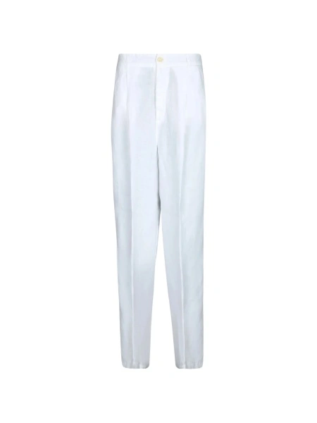 Pantaloni eleganti 120% LINO albi
