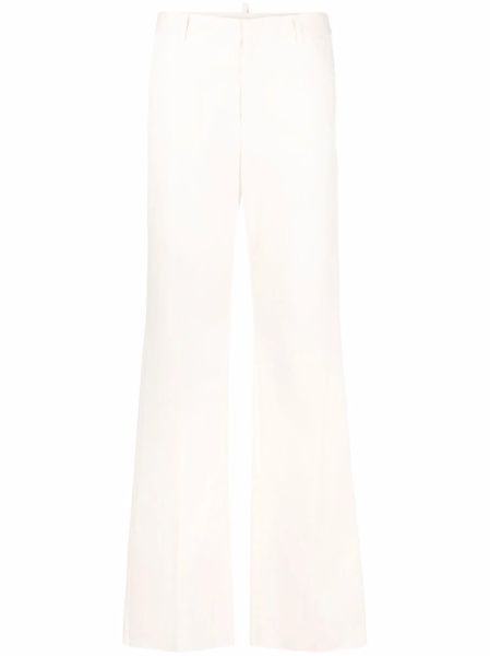 Pantaloni eleganti DSQUARED2 neutri din spandex/elastan si bumbac