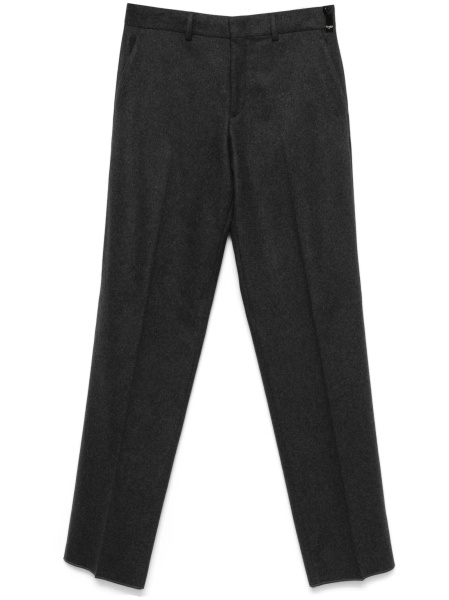 Pantaloni eleganti Fendi gri din spandex/elastan si casmir