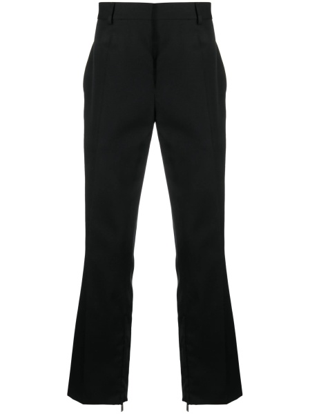 Pantaloni eleganti Off-White negri din lana