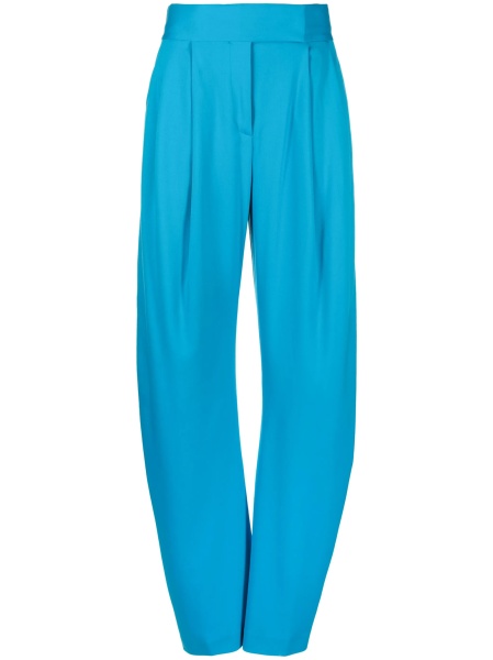 Pantaloni eleganti THE ATTICO albastri din elastan si bumbac