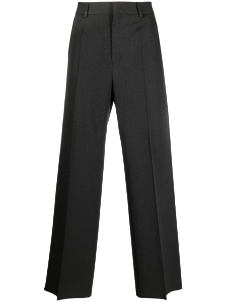 Pantaloni eleganti Valentino Garavani gri din lana