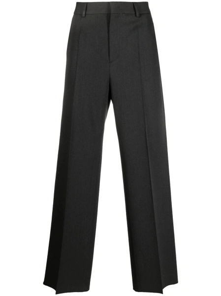 Pantaloni eleganti Valentino Garavani gri din lana