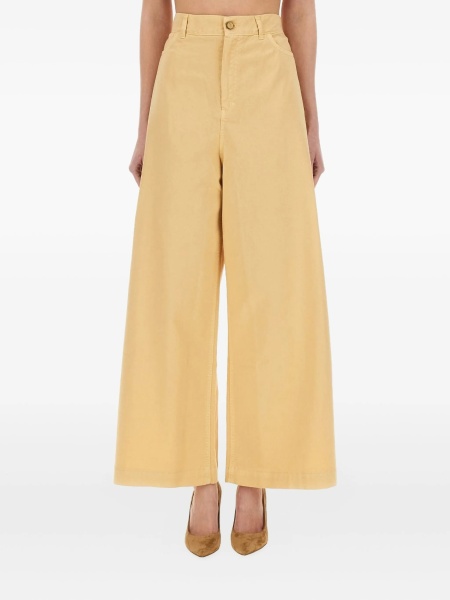 Pantaloni evazati ALYSI galbeni