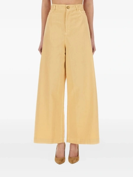 Pantaloni evazati ALYSI galbeni