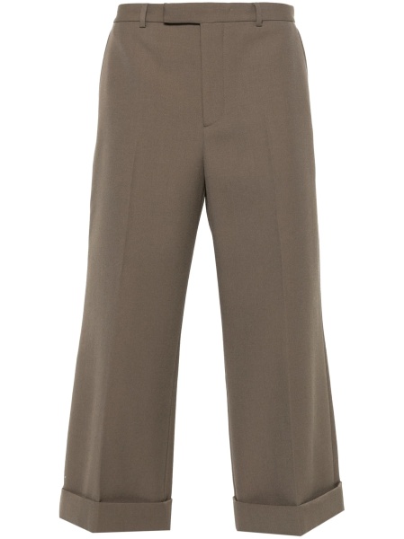 Pantaloni evazati Gucci maro din lana