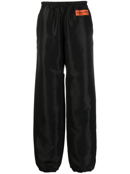 Pantaloni evazati Heron Preston negri din polyester