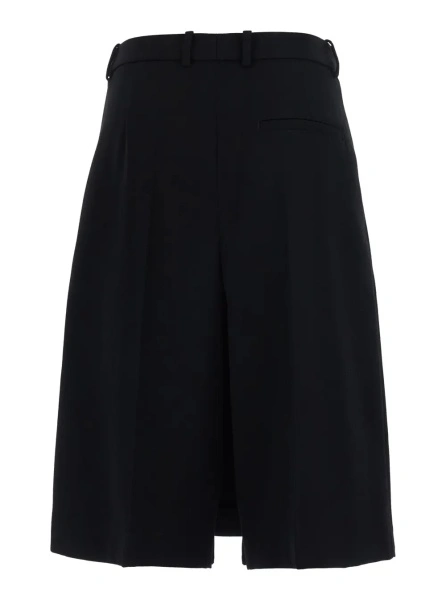 Pantaloni FOLDED MIDI SKORT IN STARCY WOOL TWILL