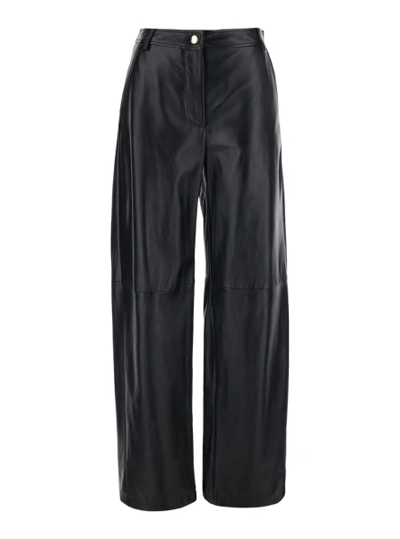 Pantaloni MaxMara Studio negri din piele