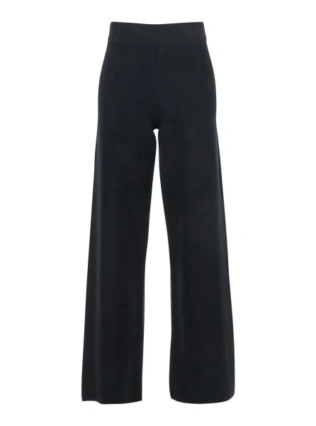 Pantaloni MaxMara Studio negri din vascoza