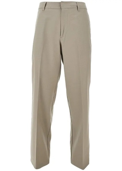 Pantaloni Micro-textured light wool pants