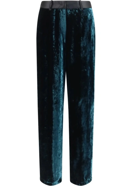 Pantaloni Moiré velvet tuxedo Pants