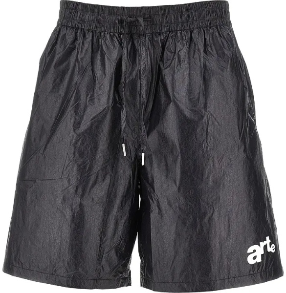 Pantaloni Nylon shorts with logo print
