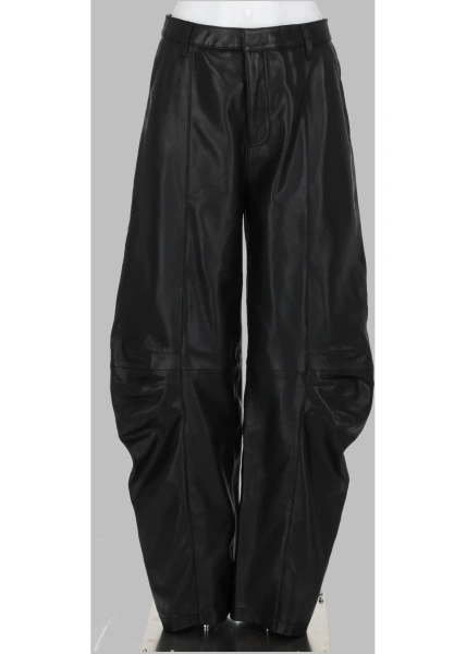 Pantaloni Pantalone Cargo In Pelle