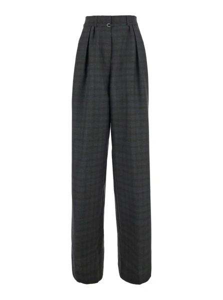 Pantaloni 'PECHA' Brown High-waisted Pants with Striped Motif in for Women