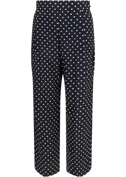 Pantaloni Polka-dot crêpe de chine Pants