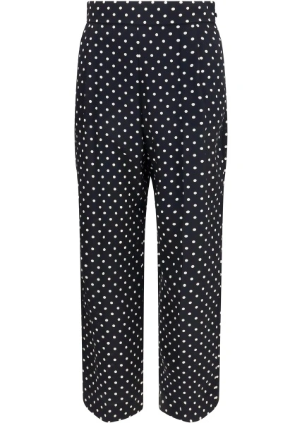 Pantaloni Polka-dot crêpe de chine Pants